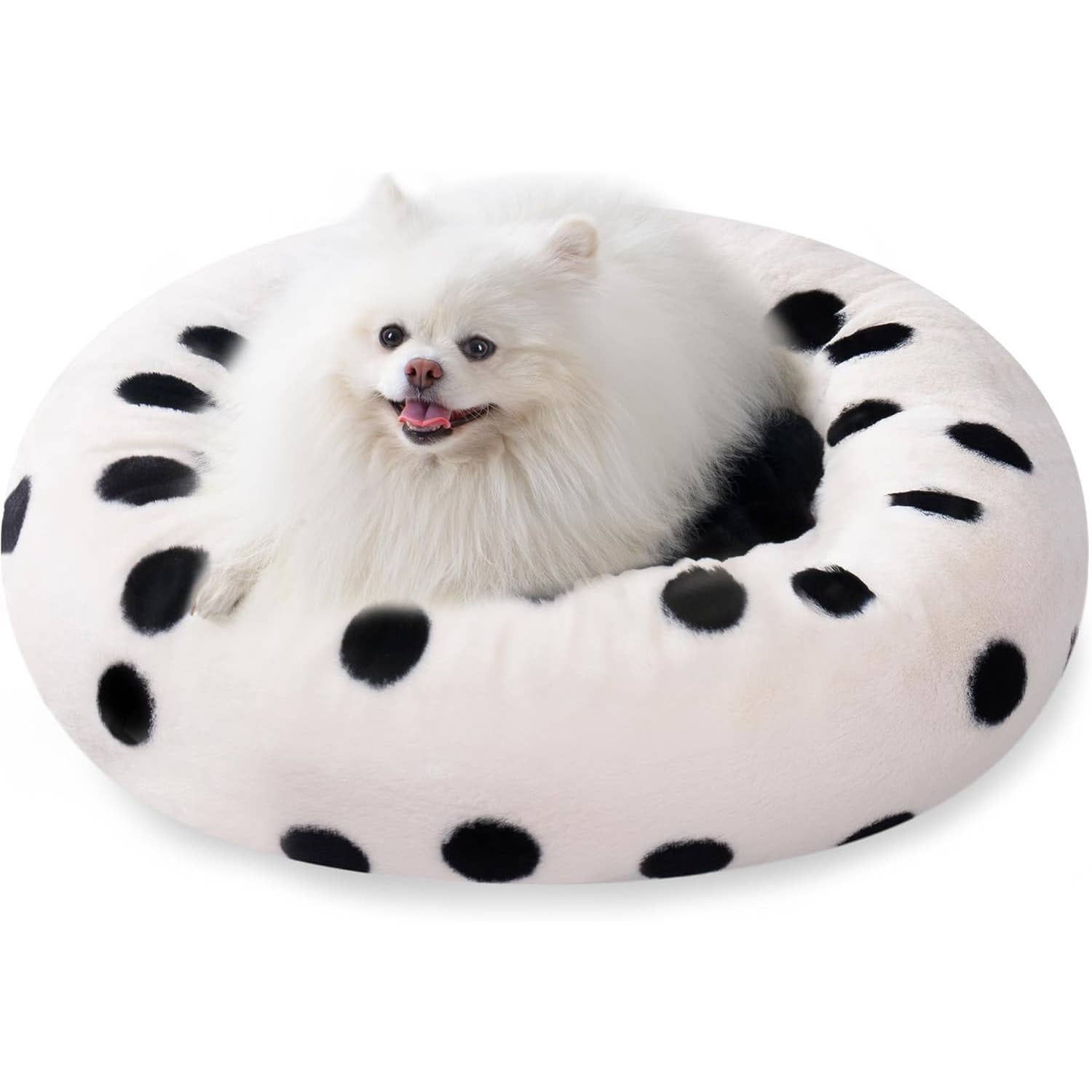 Robud & Mewoofun Official Store - Wholesale Pet Bed - Cat/Dog - Plush Cute Cat Bed Donut Small Dog Bed for Puppy and Kitten3