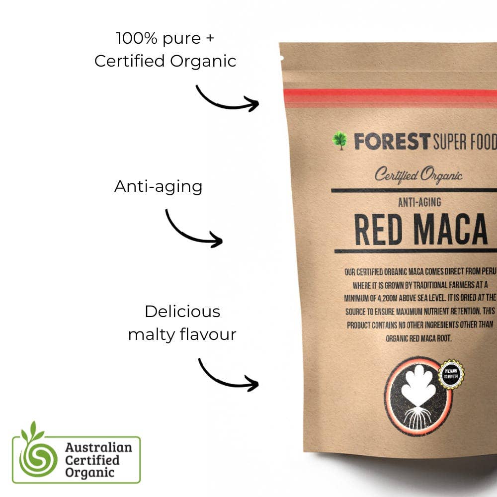 Forest Super Foods - Wholesale Protein/Superfood Powder - Certified Organic Red Maca Root Powder2