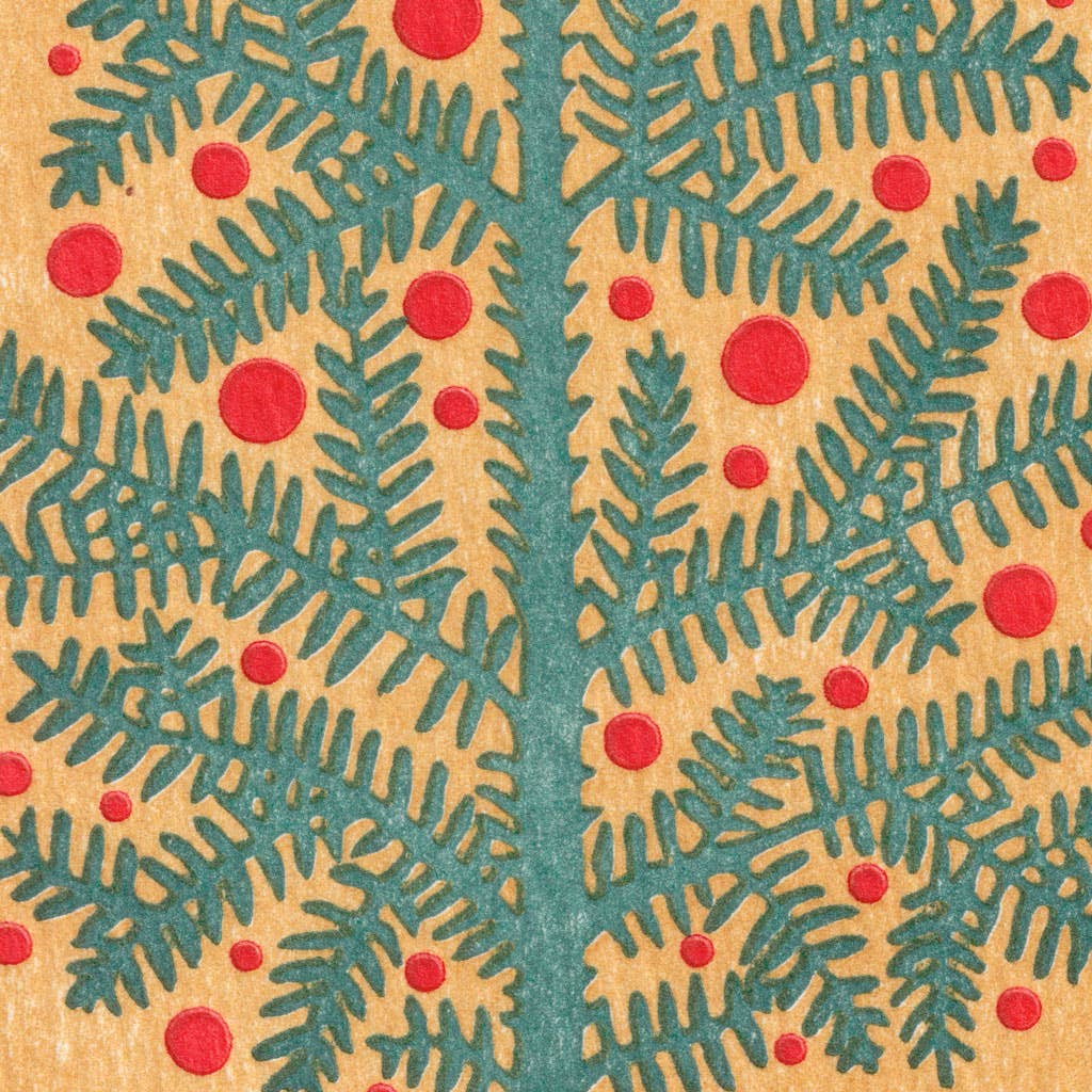 Saturn Press - Wholesale Christmas Card - Evergreen2