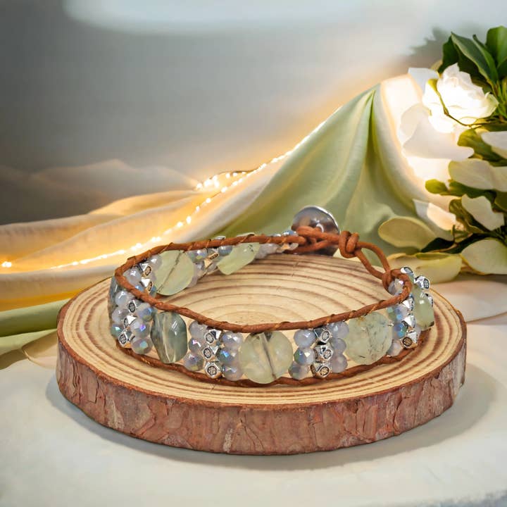 Gemstones Single Wrap Bracelet for wholesale by IST Jewelry