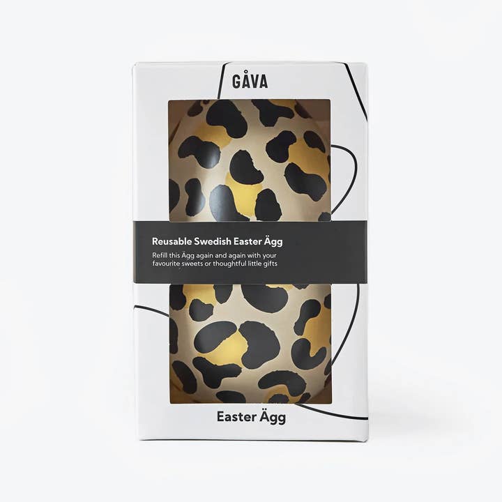 Gåva Gifting - Wholesale Decorative box - Jaguar refillable Tin Easter Egg 1