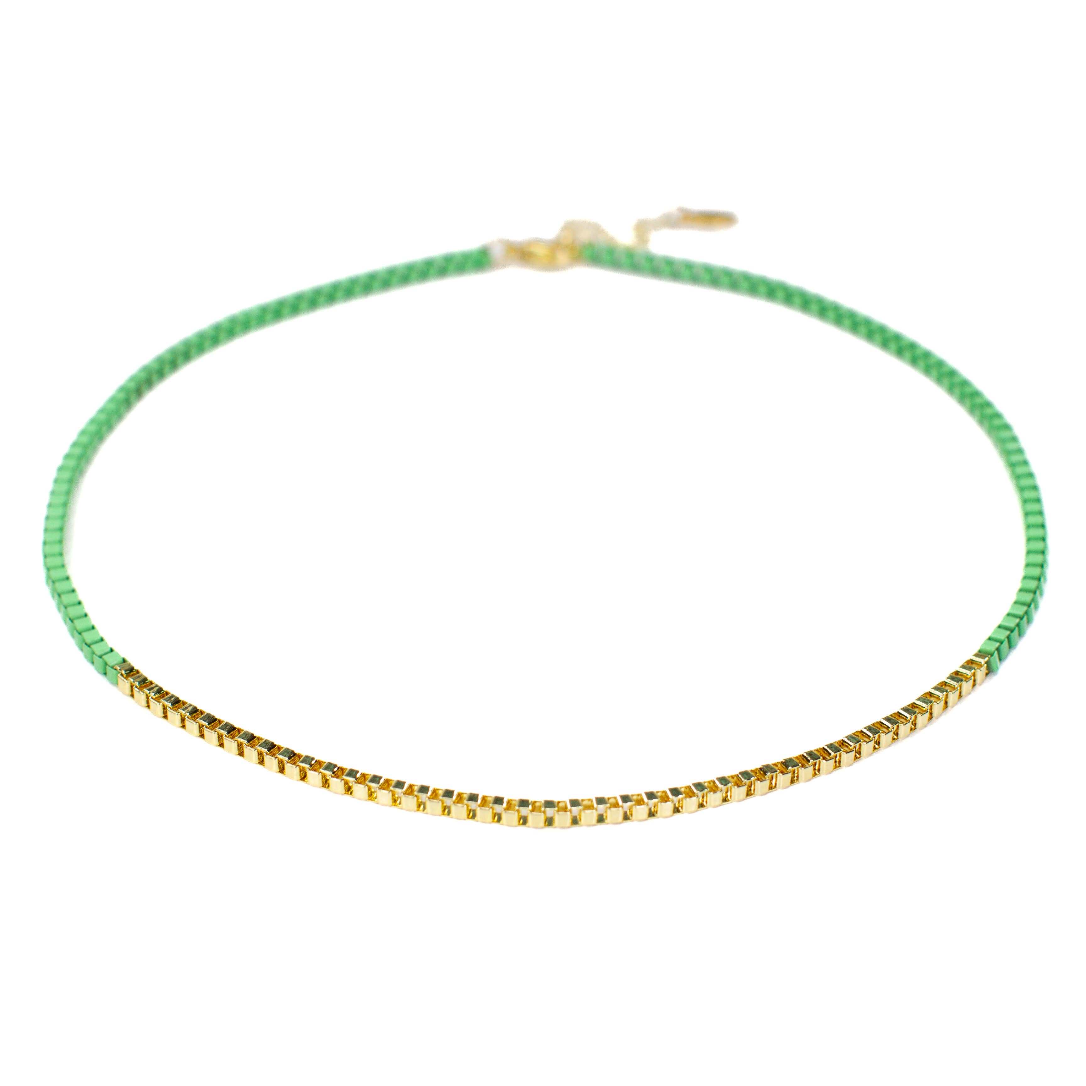 Savvy Bling – Conjunto de joias por atacado – Pulseiras & Colares Green Game Day25