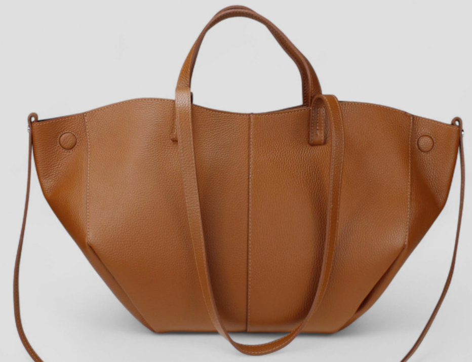 JIJOU CAPRI - Wholesale Weekender Bag - Women's - 041C Italian Leather Camel Travel  Bag w/ Leather Pouch 2