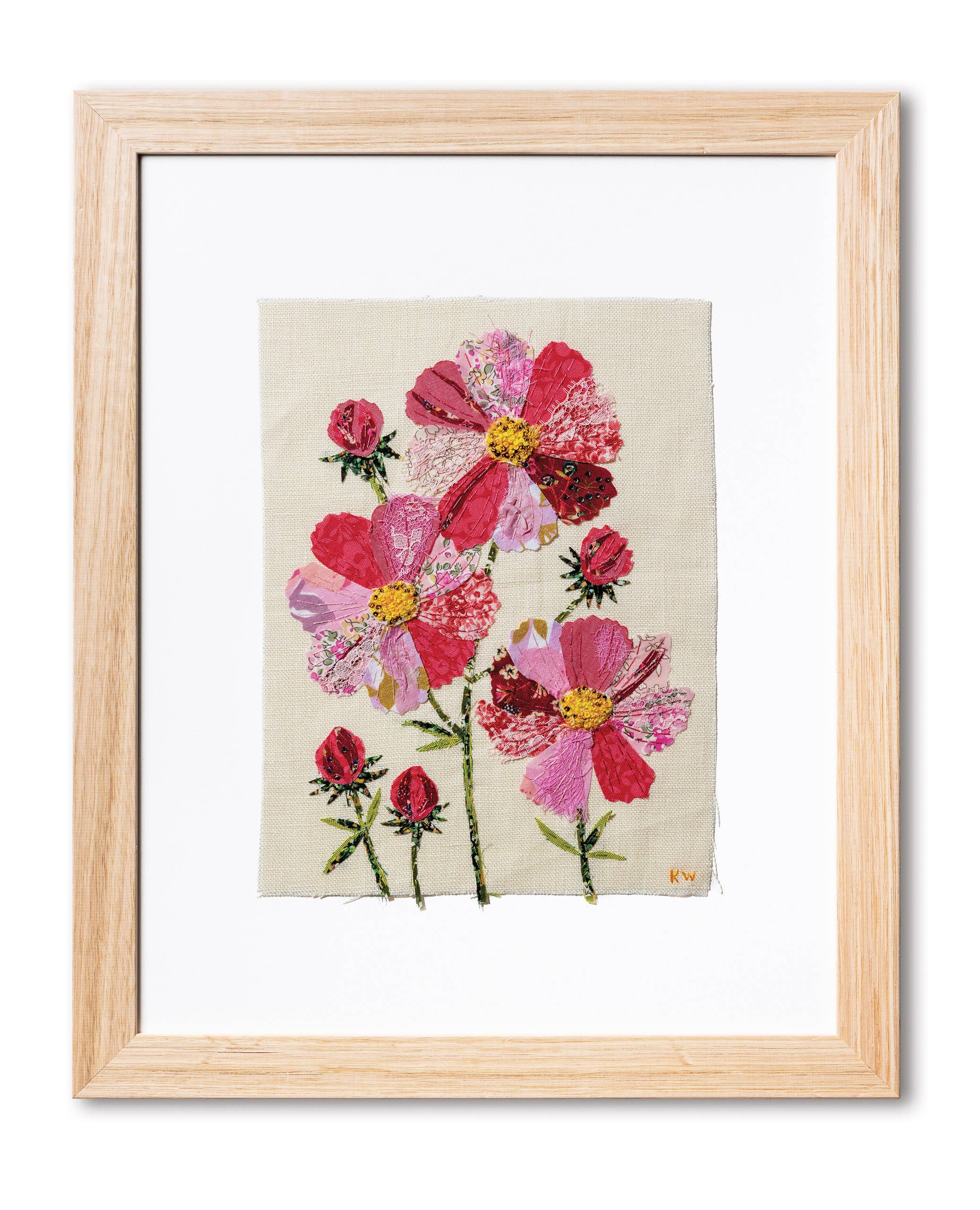 Wattle&Loop - Wholesale Embroidery/Cross Stitch Supplies - Cosmos Slow Stitching Kit3