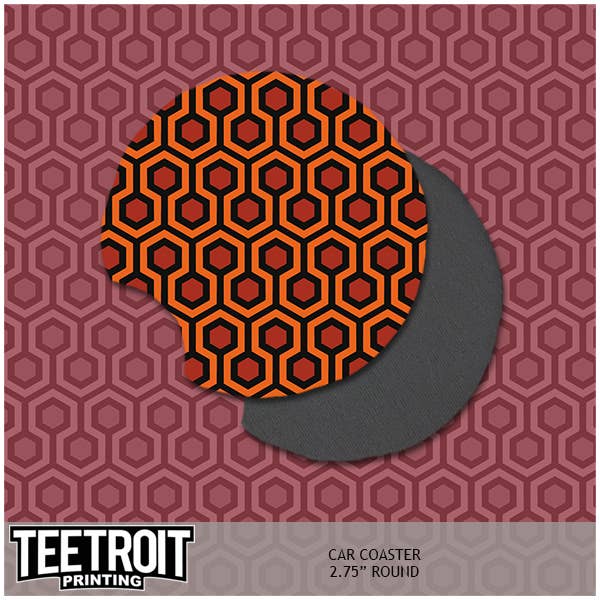Horror Car Coasters for wholesale by Teetroit Printing LLC