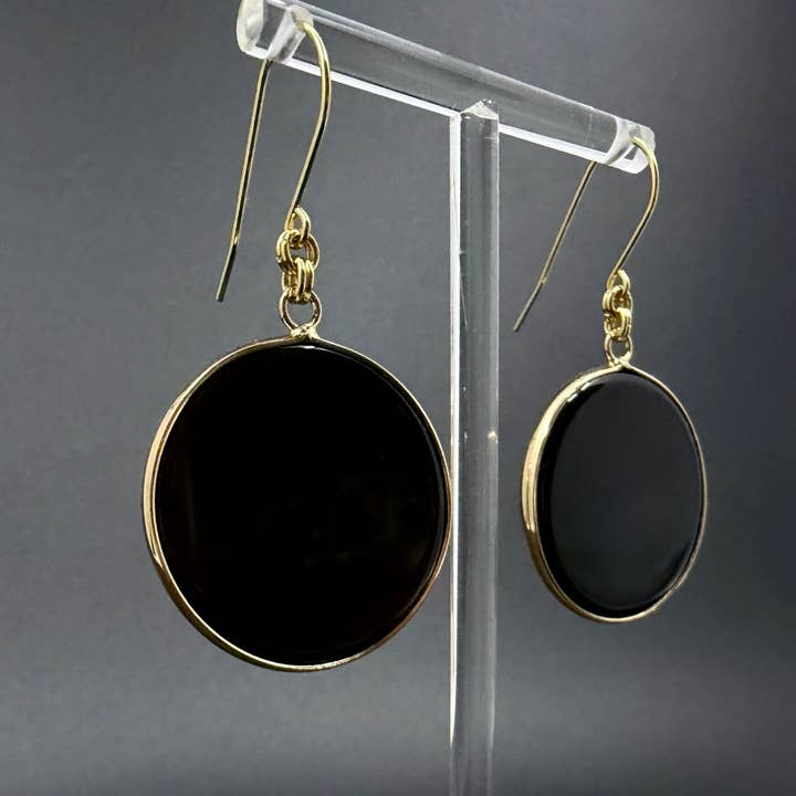 Lawless - Wholesale Dangle Earrings - Nebulae Trace Earrings - Obsidian