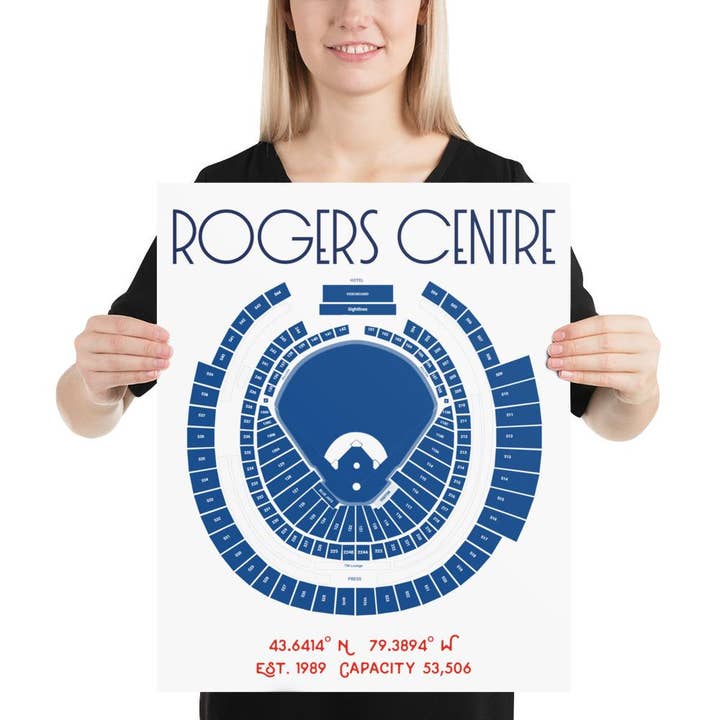 Stadium Prints by BTB - Wholesale Poster - Toronto Blue Jays Rogers Centre Stadium Poster Print1