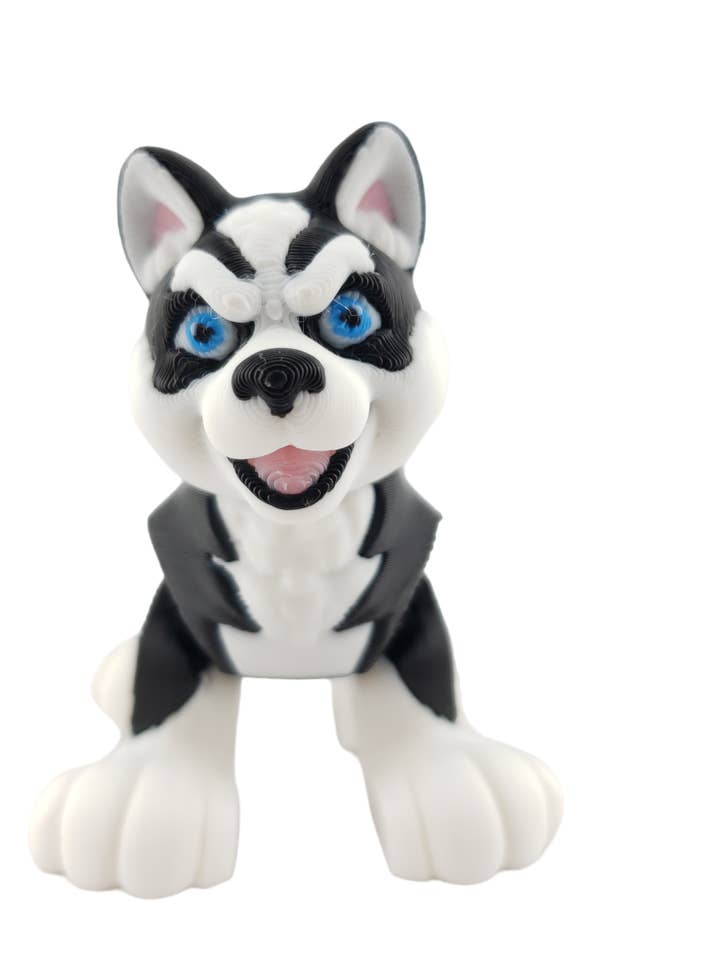 Husky Articulado - Criatura Fantástica Impresa en 3D - Vendedor Autorizado - Figura Articulada para venta al por mayor de The Geek Galleria