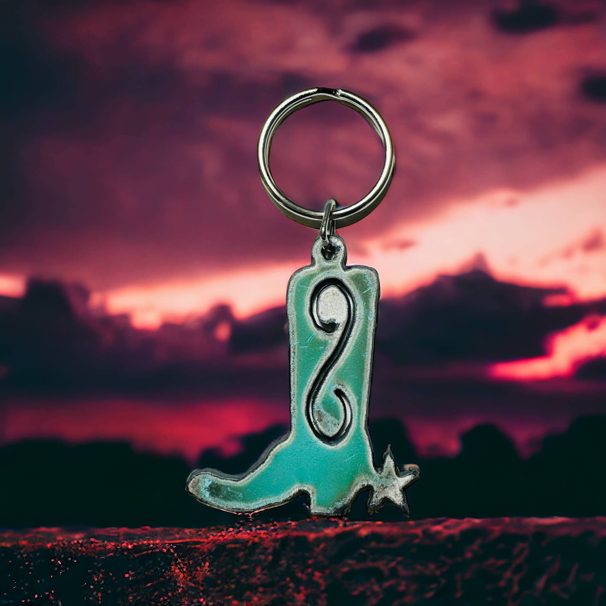 Iron Jewel - Wholesale Keychain - Unisex - Boot keychain Western keyring rodeo Texas Oklahoma Las Vegas4