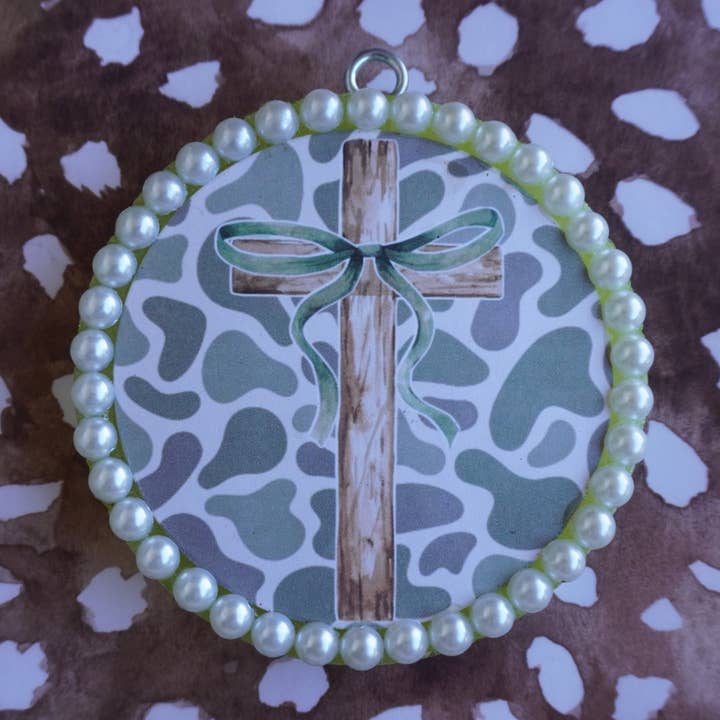 Camo Cross - Car Freshie for wholesale by wheely fresh co