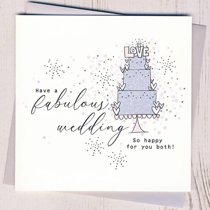 Wedding Cake Card for wholesale by Eggbert & Daisy