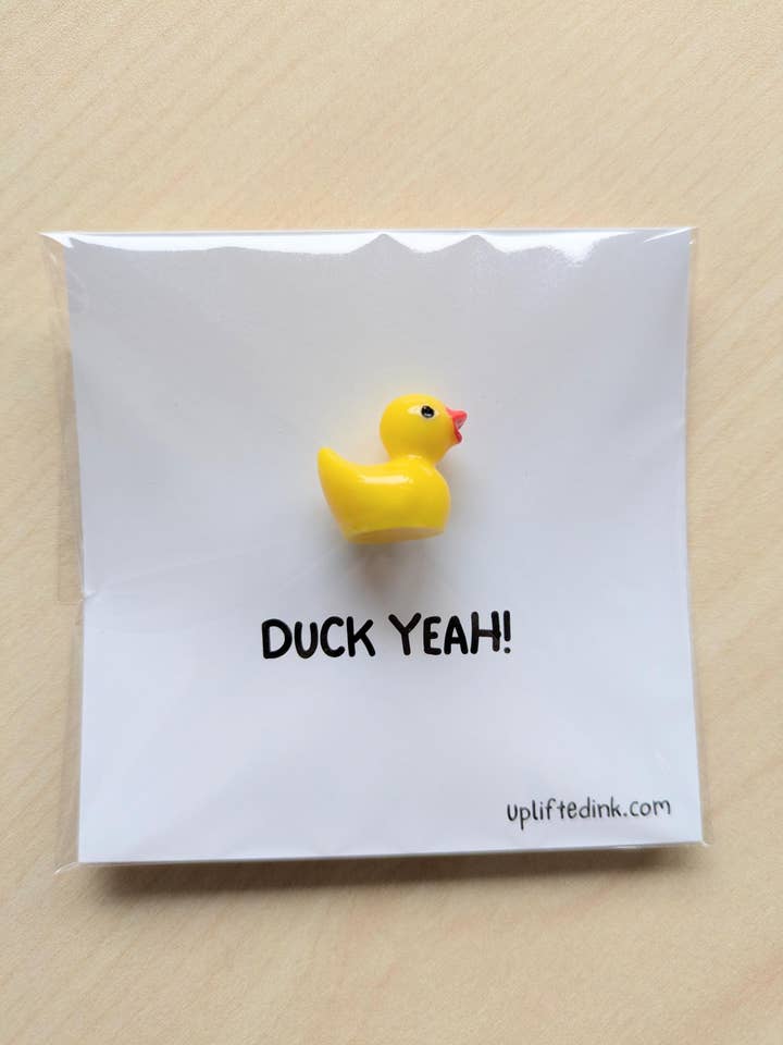 Duck Yeah Card – Cute Ducky Pun Design for Uplifting Notes for wholesale by Uplifted Ink