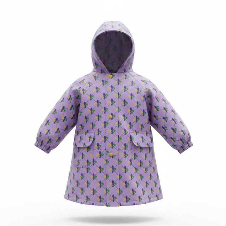 Impermeabile "Fleur de Fun" e borsa di stoccaggio abbinata per la vendita all'ingrosso da parte di ntrl co.