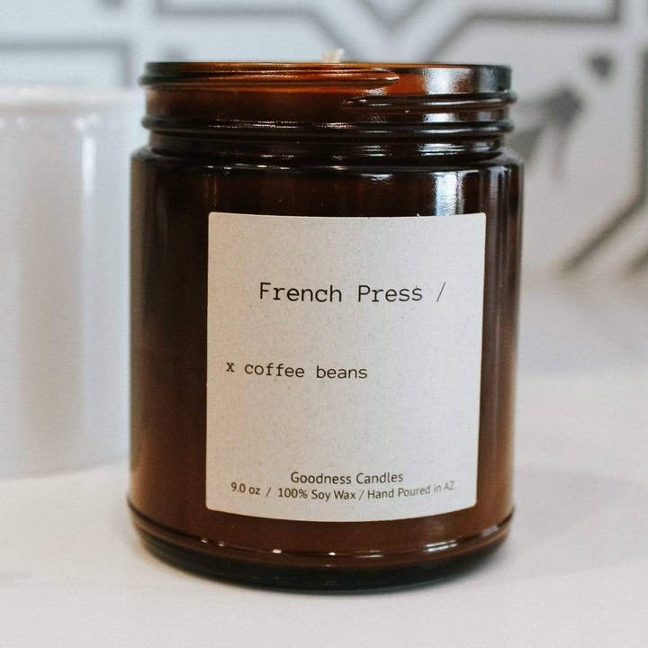 French Press for wholesale by Goodness Candles