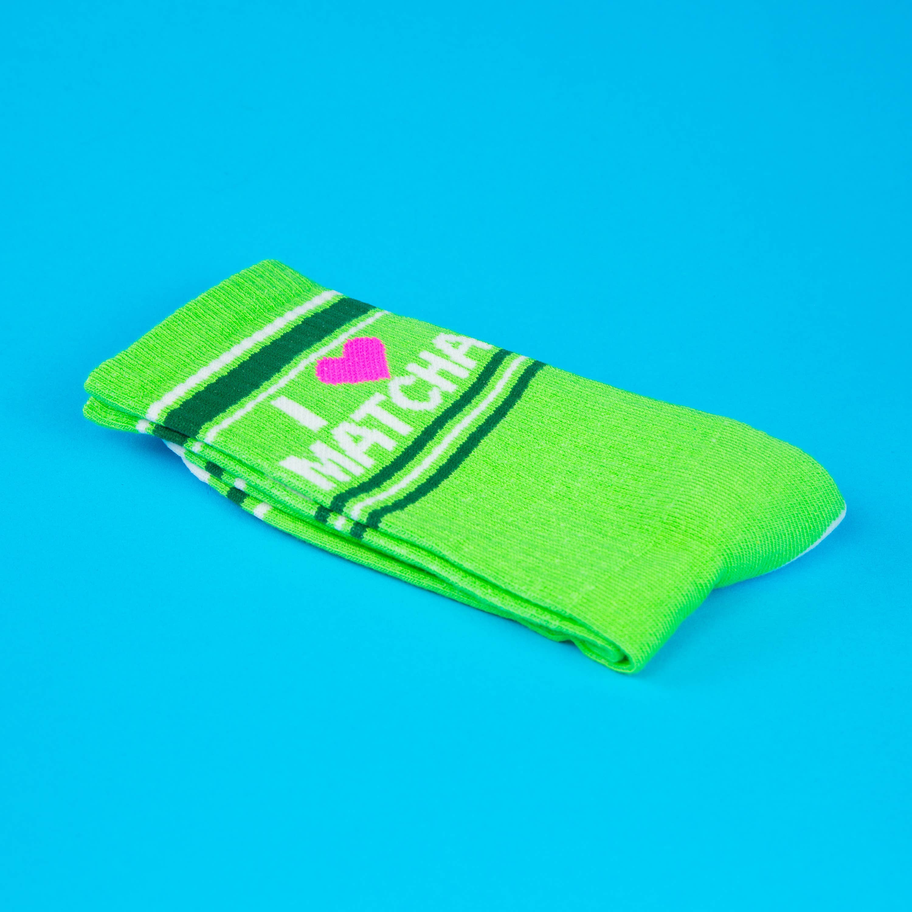 Gumball Poodle – wholesale Socks – Unisex – I ❤️ Matcha Gym Crew Socks5