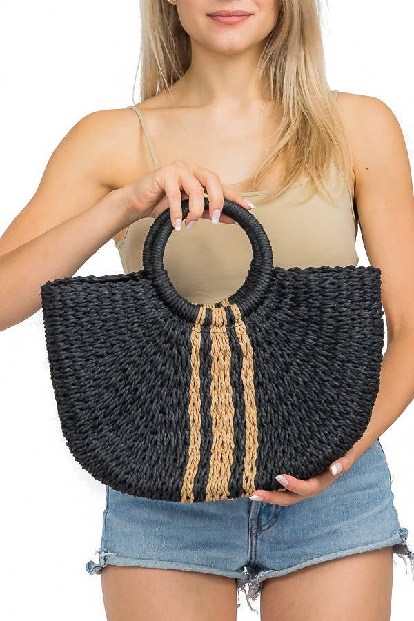 Cap Zone - Wholesale Beach bag - Wicker Basket Hobo Bag5