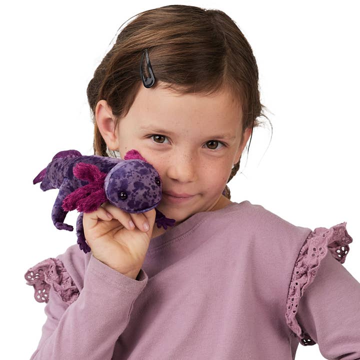 FOLKMANIS-PUPPETS - Vente Marionnette – enfant et bébé - Axolotl noir 3208 / Manteau noir2