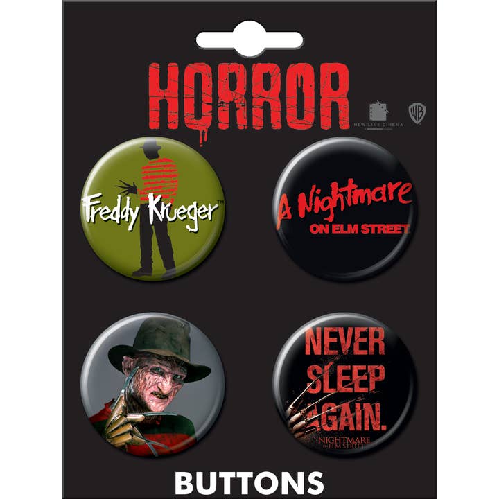 Nightmare on Elm St Button Set for wholesale by Ata-Boy