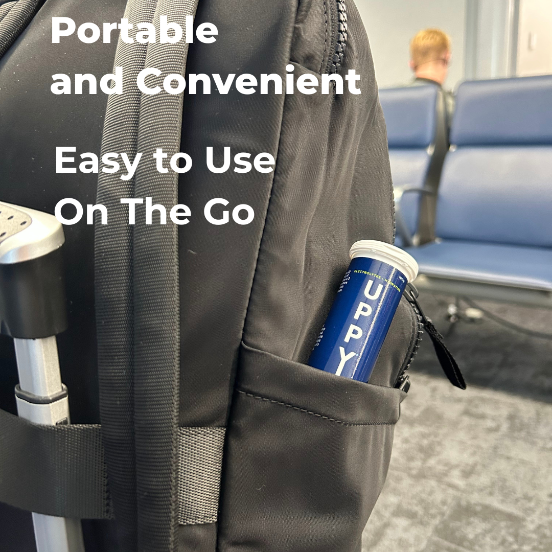 Uppy! Jet Lag Relief Electrolyte Hydration Drink Mix - Wholesale Powdered Health Drink - Uppy! Travel Essential Electrolyte Hydration Drink Mix3