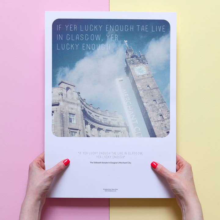 Scottish Banter Print Tollbooth Steeple for wholesale by Neon Gray