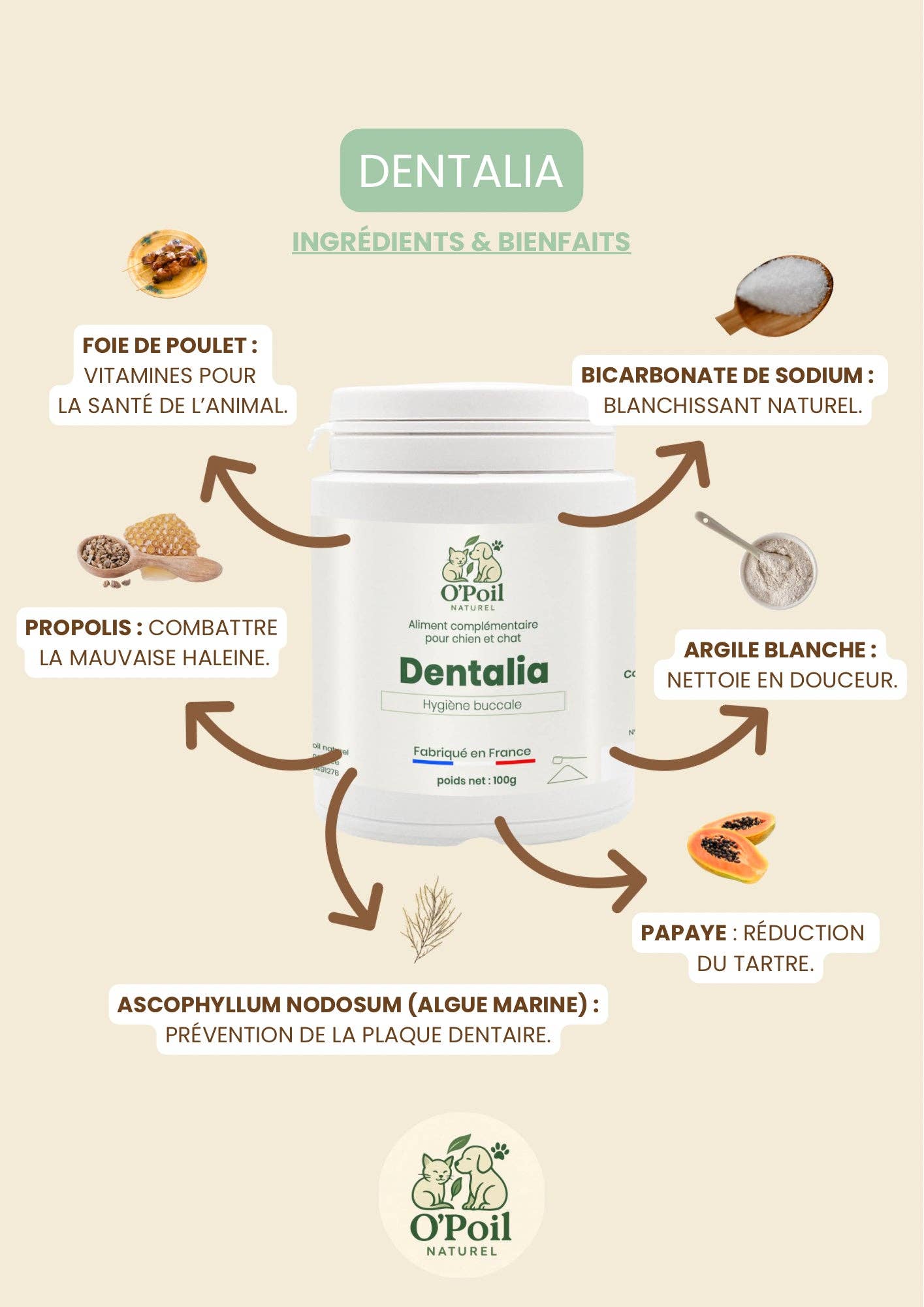 O'Poil Naturel - Vente Compléments alimentaires – chat et chien - Dentalia3