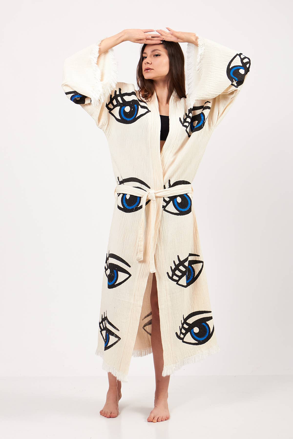 Yaz Concepts – wholesale Kimono – Women's – Eye Print Bathrobe | Festival Kimono | Evil Eye Clothing6