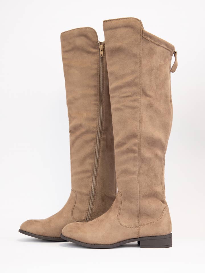 Oliccui - Wholesale Boots - Women's - FAUX SUEDE OVER THE KNEE BOOTS5