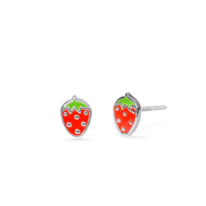 Strawberry Studs (EA 2326RD) for wholesale by Boma Jewelry