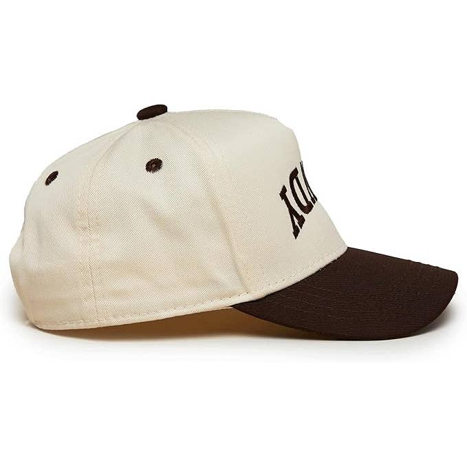 Funky Junque - Wholesale Baseball Cap - Kids - Kids/Baby 2-Tone Cap: Rowdy Upside Down - Brown/Beige2