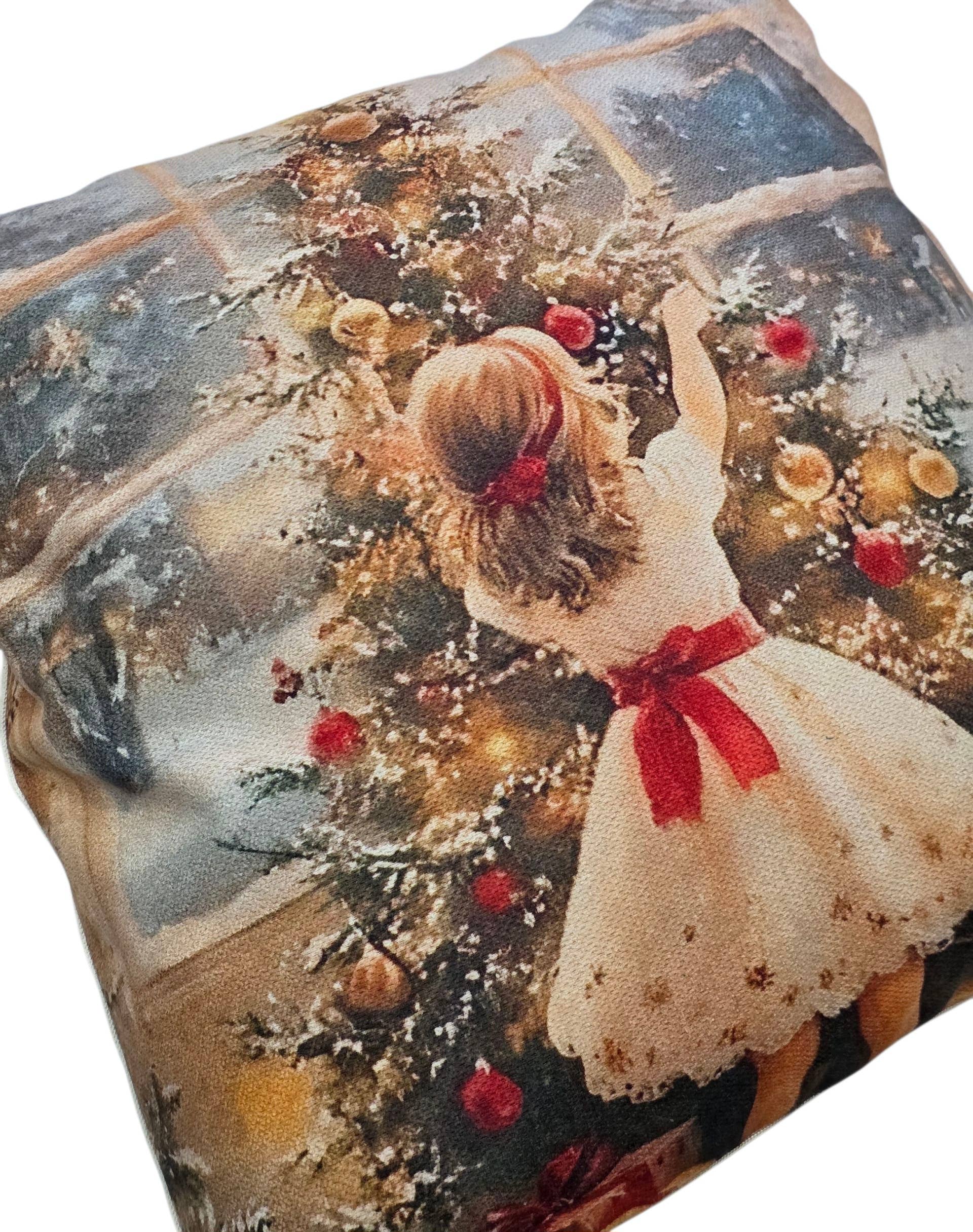 Lunaria Lab – wholesale Dekorativ kudde – Vintage Christmas Family kuddfodral10