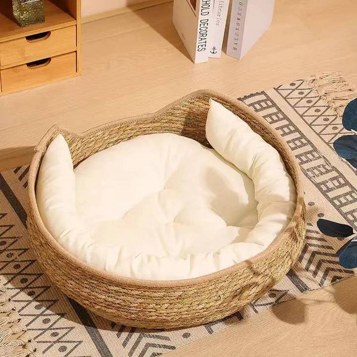 PAWPAWwholesale - Wholesale Pet Bed - Cat/Dog - Woven pet bed soft mat, two uses in one bed_CWMM65676