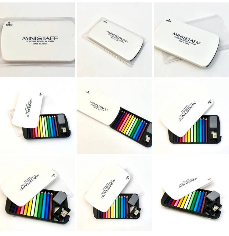 BCmini - Wholesale Pencil - 22133 12 Mini Pencils in White Card Case-116