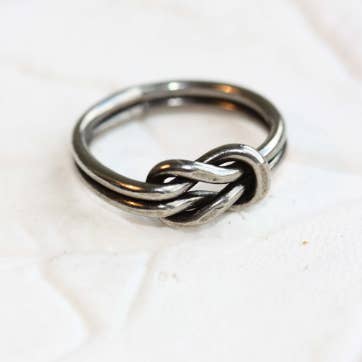 Silver Sailor Knot Ring for wholesale by Diament Jewelry