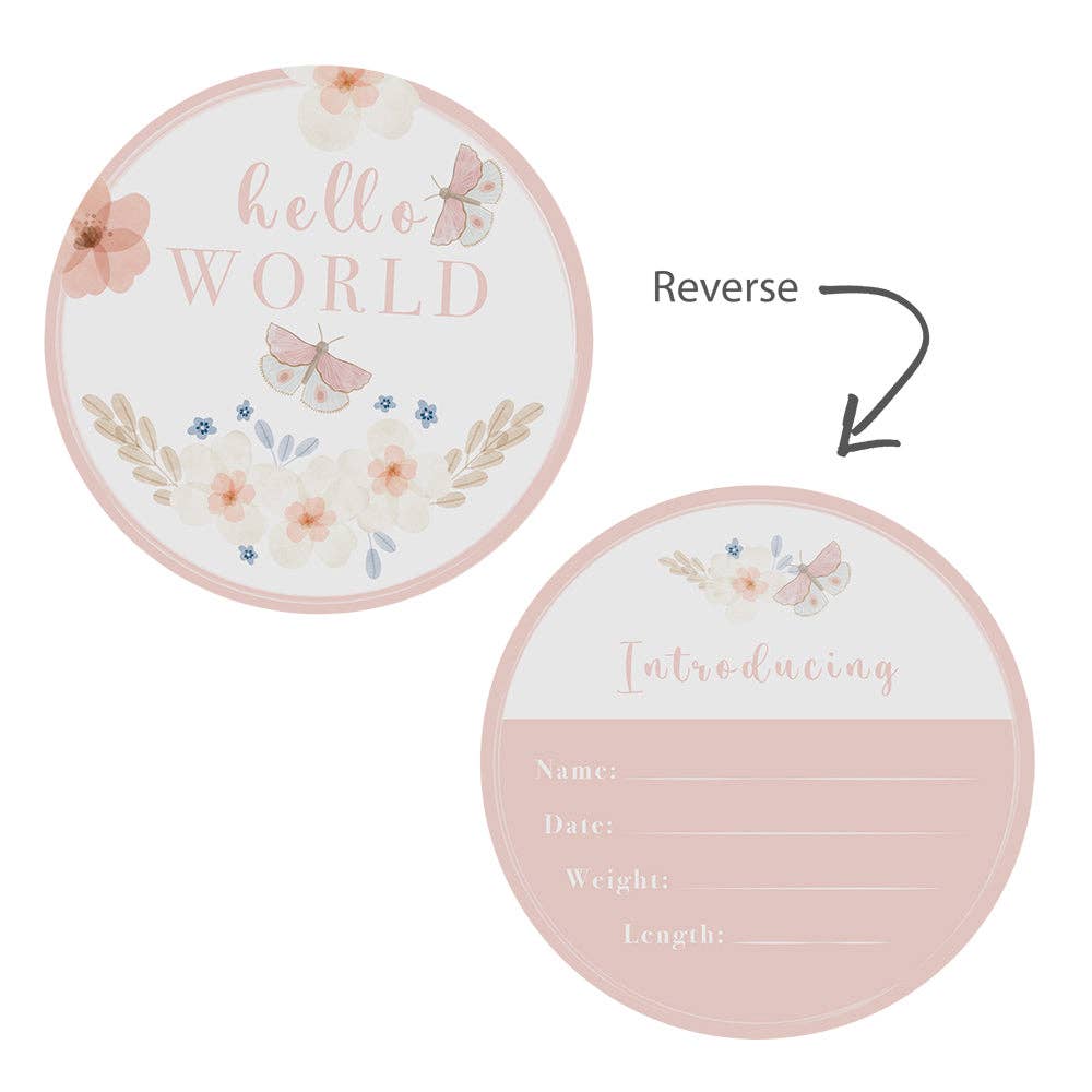 Living Textiles - Wholesale New Mom Gift Box/Set - Hello World Gift Set - Pink Gingham2