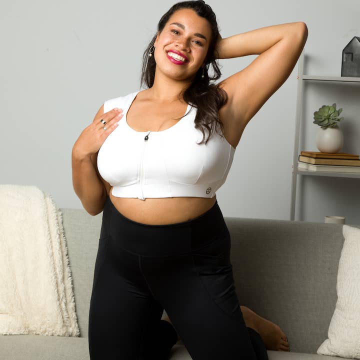 Soutien-gorge zippé Freedom II - Jersey écologique pour la vente par Kinflyte