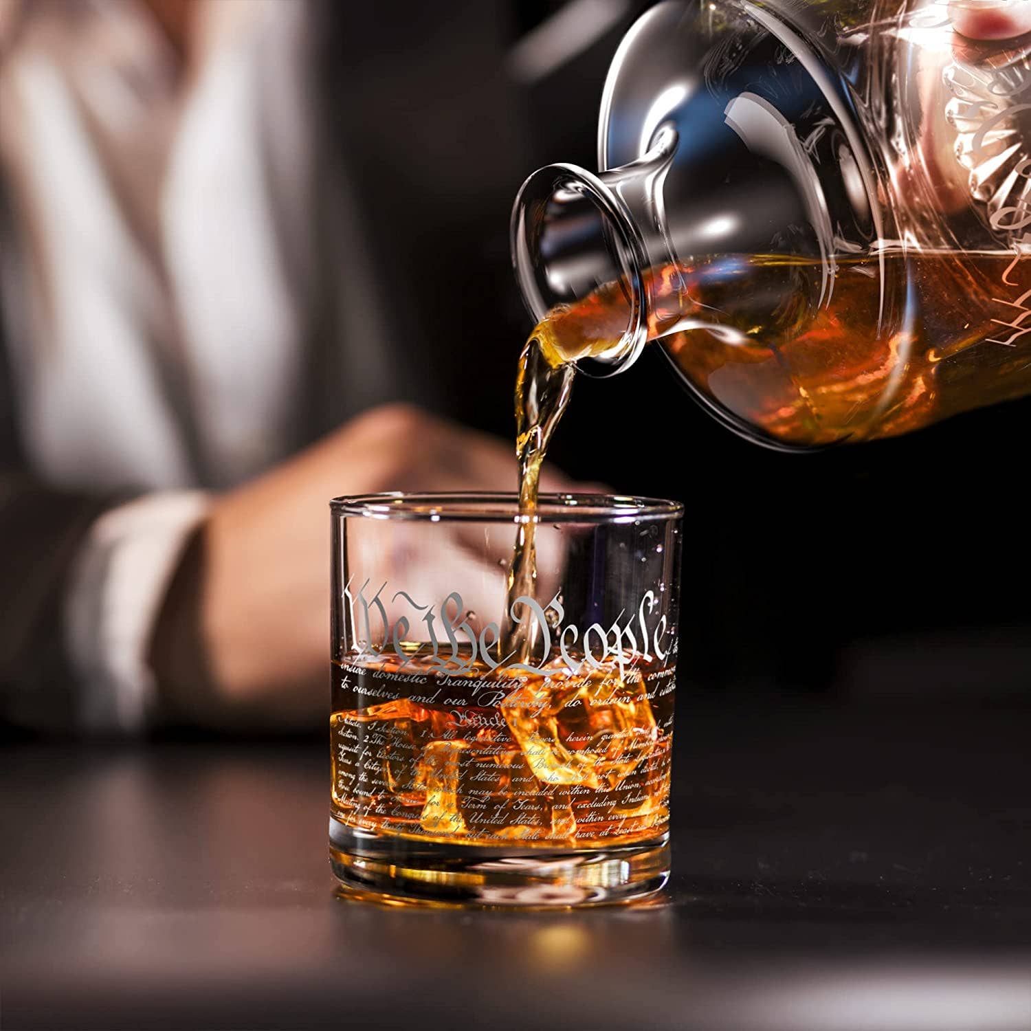 Old Southern Brass - Wholesale Decanter - Constitution of the United States Decanter Whiskey Glass Set7