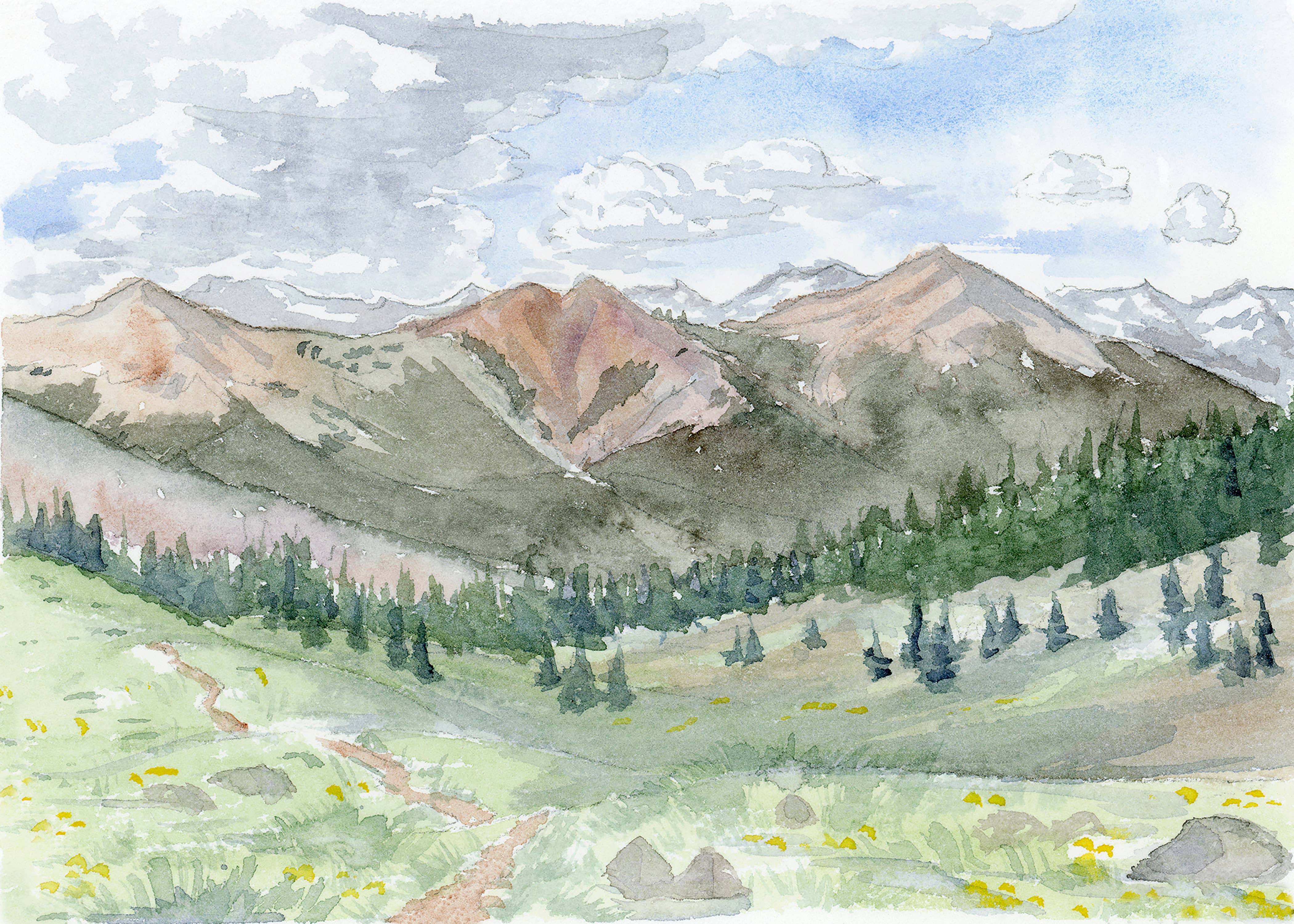 Mel K. Olrich Art - Wholesale Art Print - Southwest Colorado, San Juan mountains, art print5