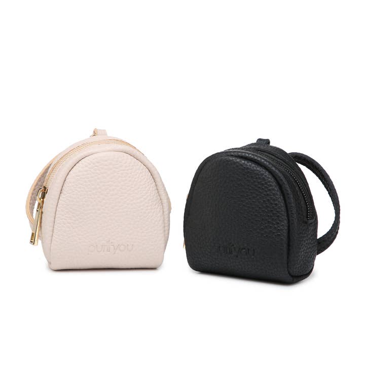 purifyou® Leather Purse Beige and Black (2pcs/set) for wholesale by purifyou