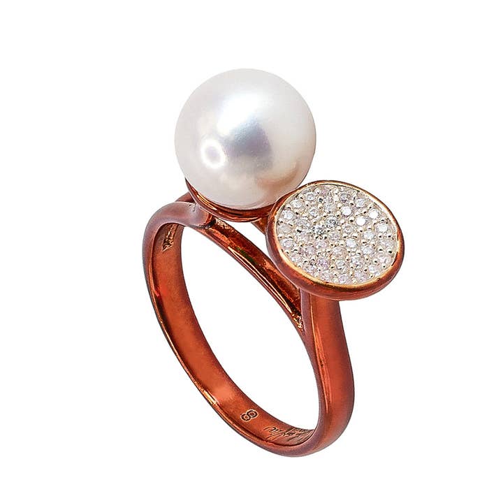 Luysa Freshwater Pearl Ring for wholesale by Syd and Pia NYC, LLC