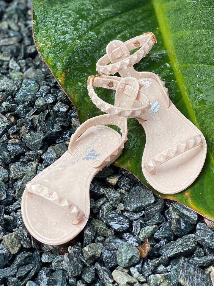 Shoes By Alexandria Brandao – Großhandel Sandalen – Kinder – Aria Nude Beige Jelly Kinder-Sandalen für Mädchen0