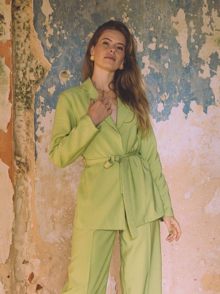 Blazer Tamarisk verde por atacado de SIZ