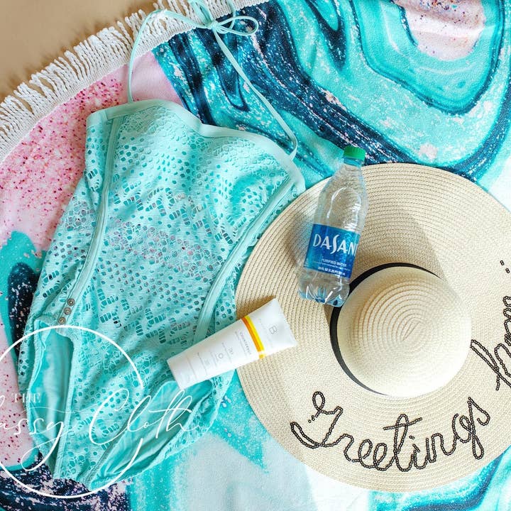 The Classy Cloth WS - Wholesale Beach Towel - Beach Towel - Electric Swirl RTS