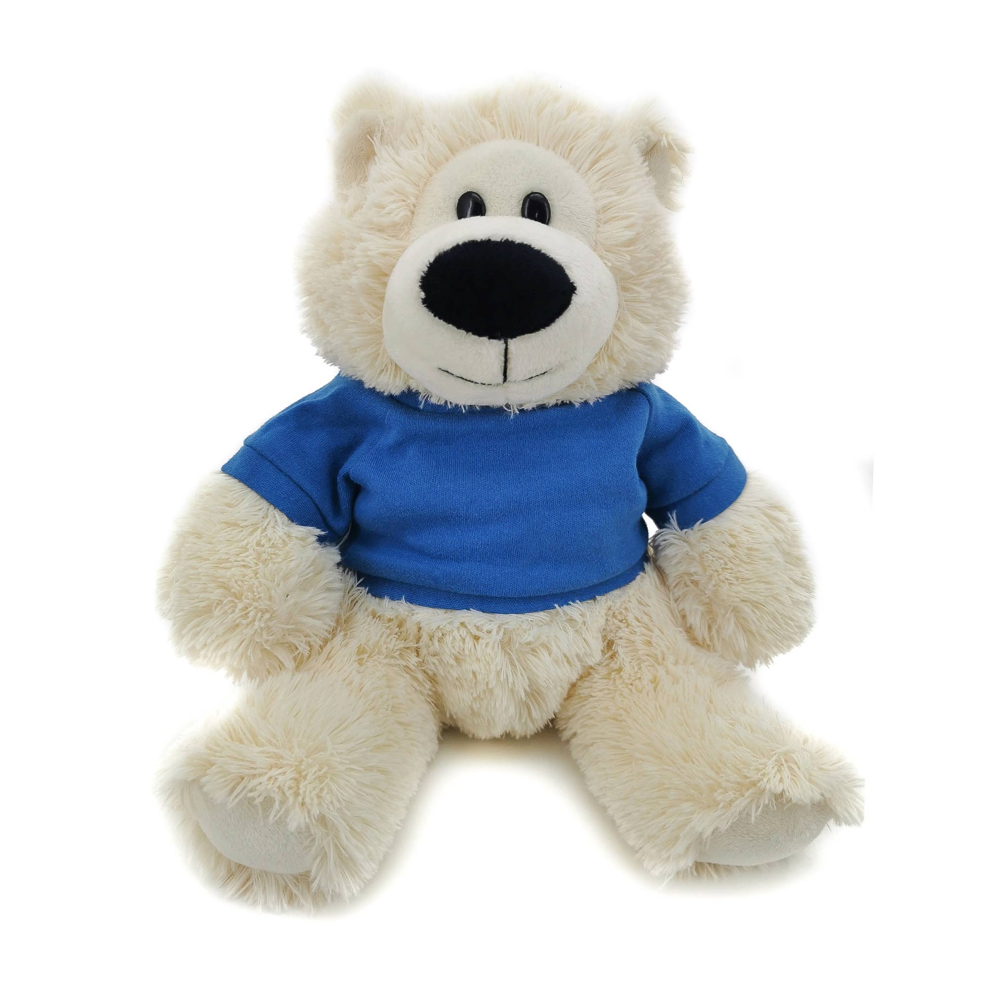 11" Cream Plush Bear in Custom T-shirts | Customizable Plush for wholesale on Faire6