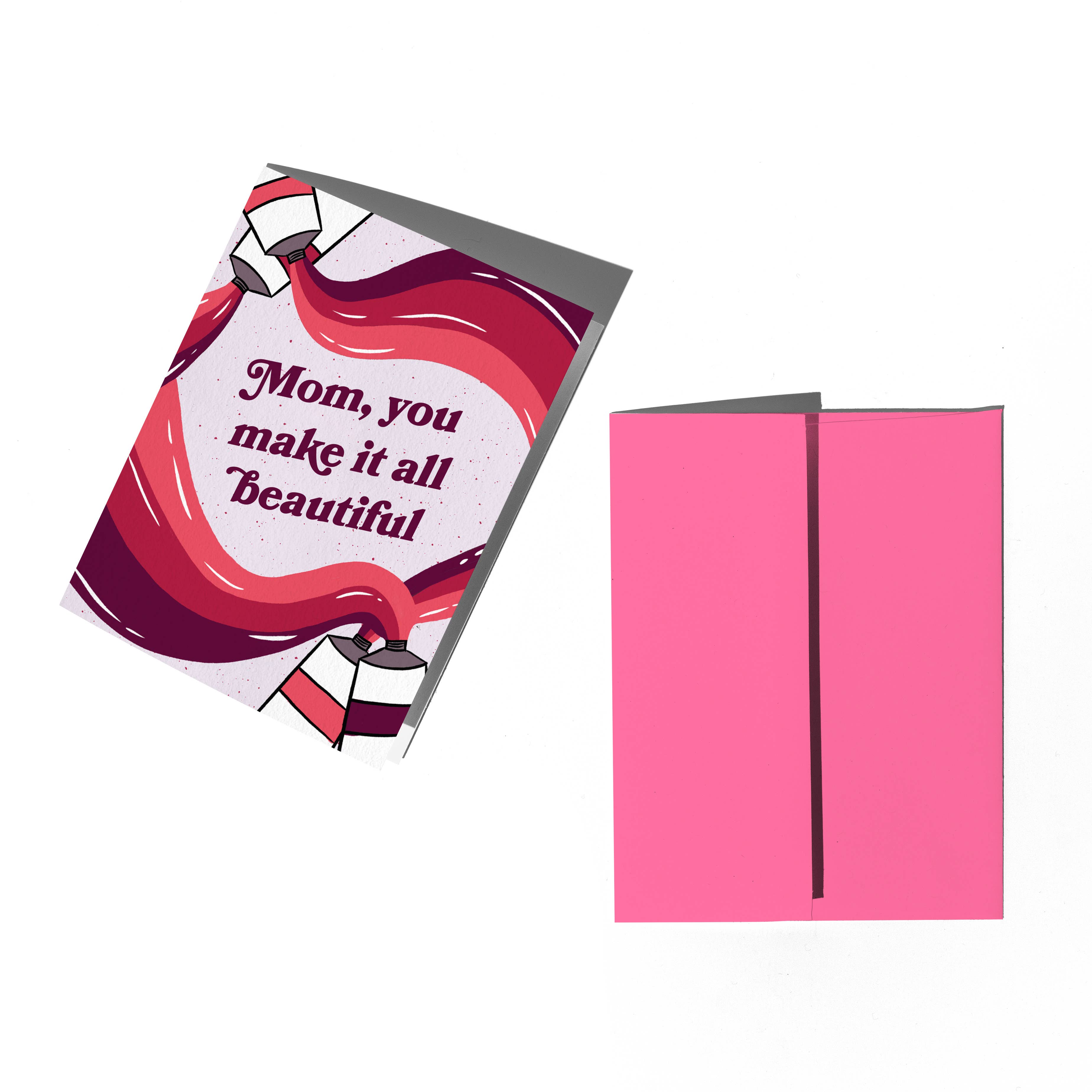 Boss Dotty Paper Co. - Wholesale Mother's Day Card - Beautiful Mom Mother's Day Greeting Card1