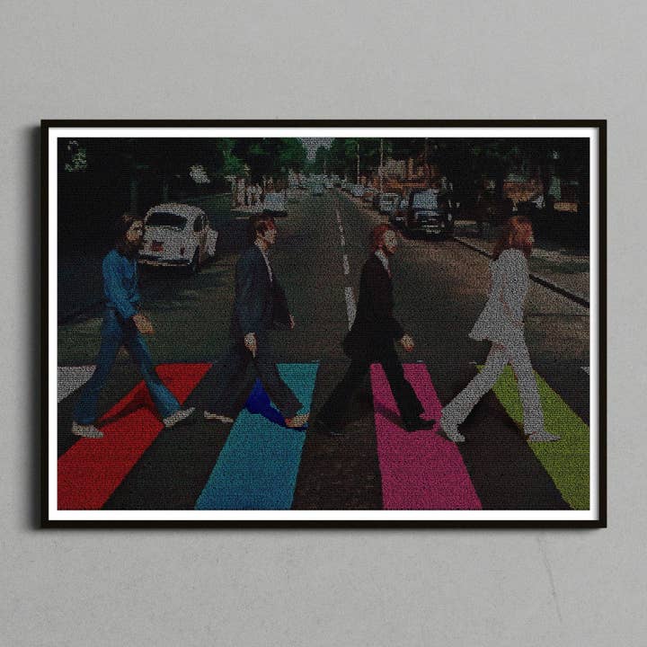 The Beatles - Lyrics Art Print for wholesale by Robotic Ewe