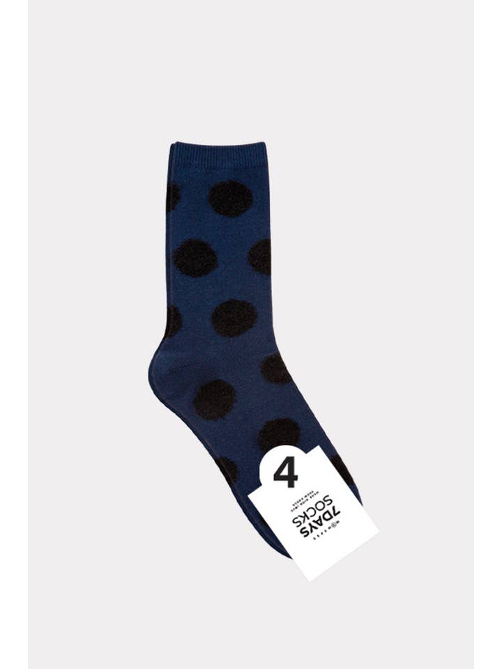 7DAYSSOCKS - Wholesale Socks - Women's - Women's Crew Fuzzy Dot Socks