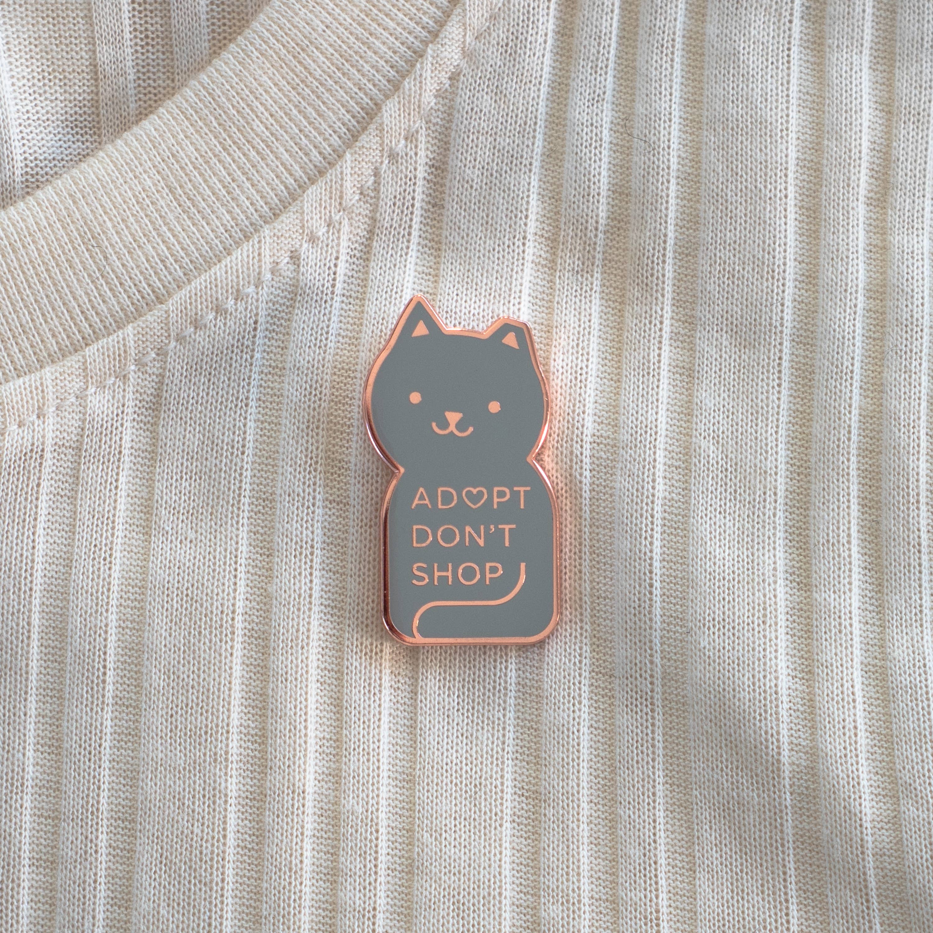 Everyday Olive - Wholesale Lapel Pin/Button - Adopt Don't Shop Pin2