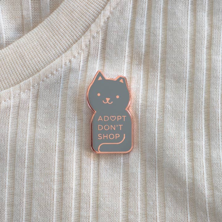 Everyday Olive - Wholesale Lapel Pin/Button - Adopt Don't Shop Pin2