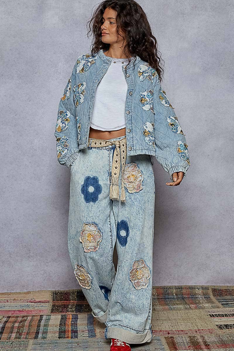 Pol Clothing - Wholesale Jacket - Women's - Mock neck balloon sleeve oversized fit quilted Jacket6