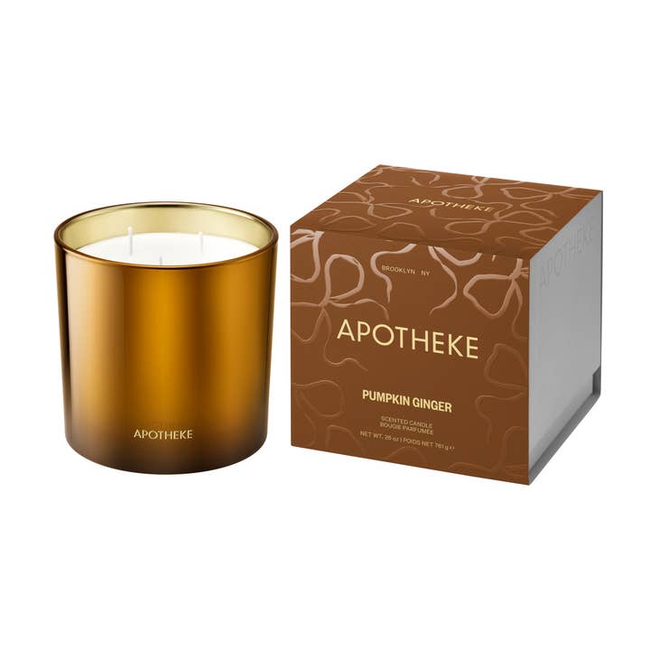 Pumpkin Ginger 3-wick Candle for wholesale by Apotheke